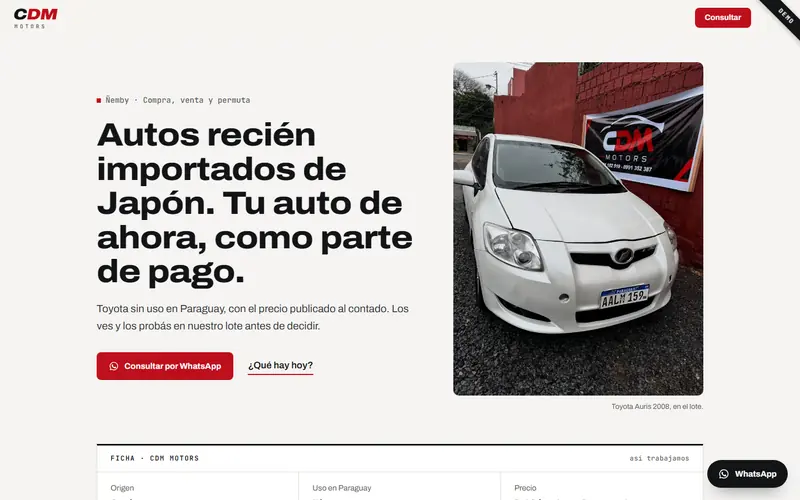 Demo de CDM Motors