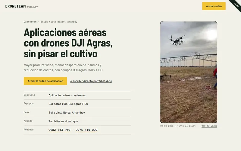 Demo de Droneteam