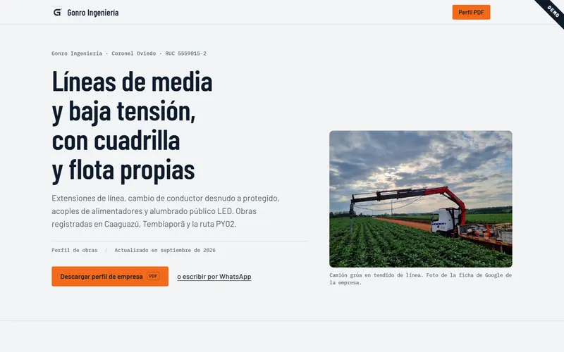 Demo de Gonro Ingeniería