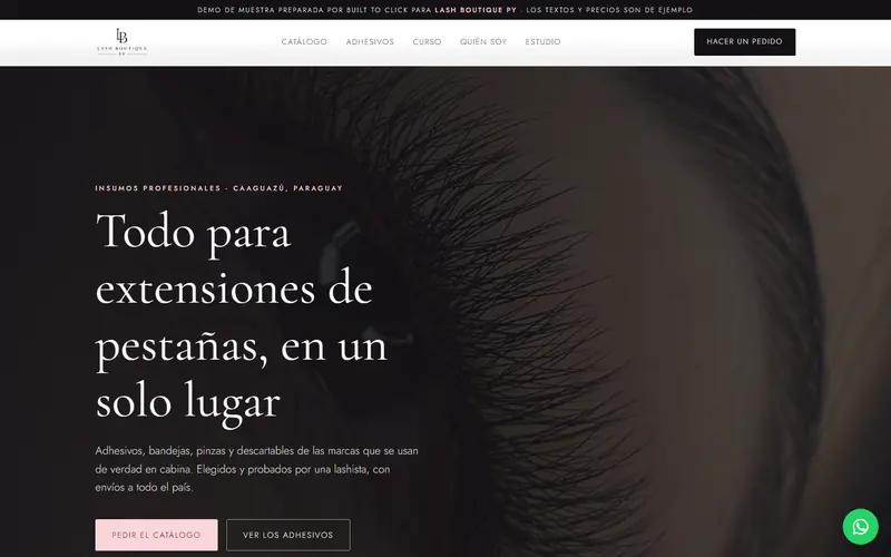 Demo de Lash Boutique PY