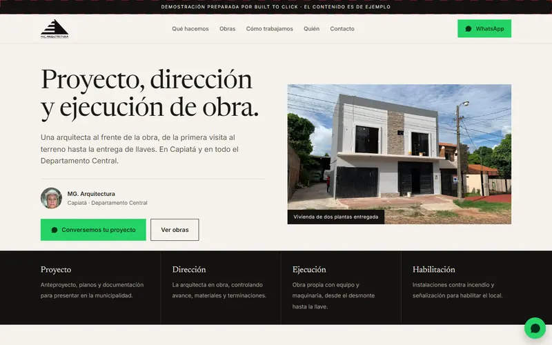 Demo de MG. Arquitectura