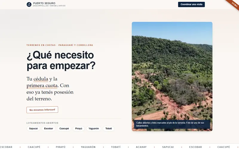 Demo de Puerto Seguro