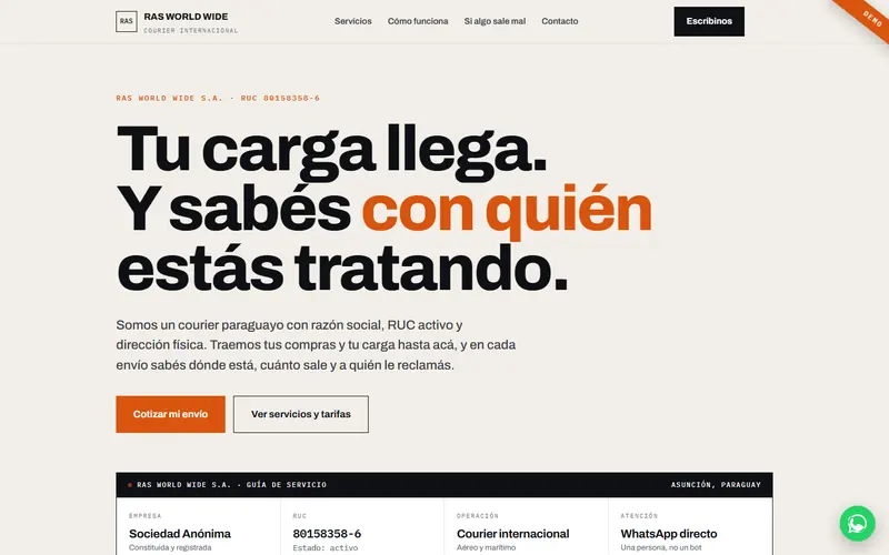 Demo de RAS World Wide