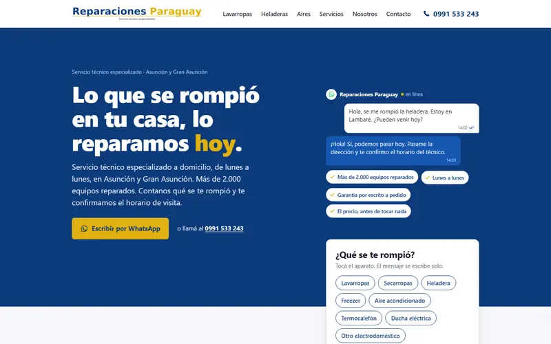Sitio de Reparaciones Paraguay