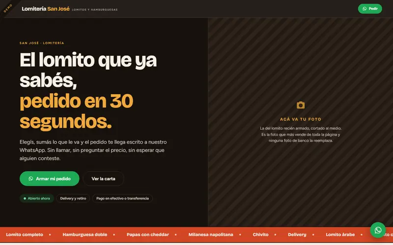 Demo de Lomitería San José