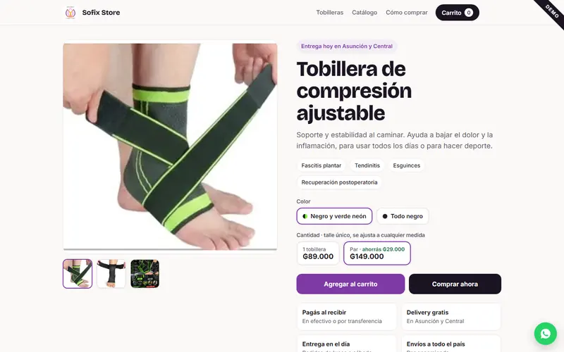 Demo de Sofix Store